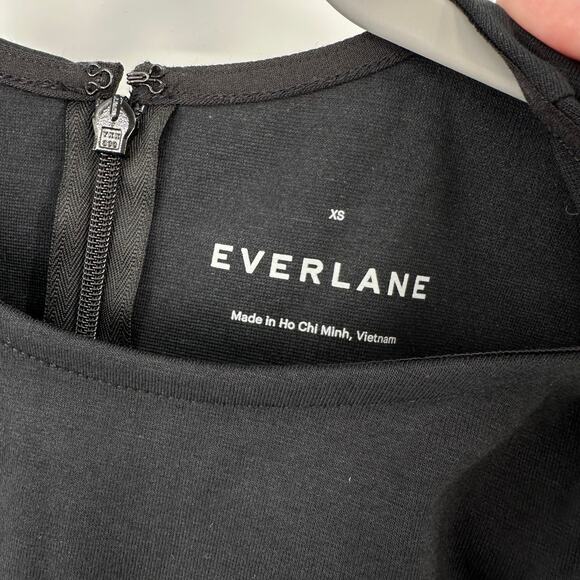 Everlane The Dream '90s Shift Dress in black Size XS - Picture 4 of 10